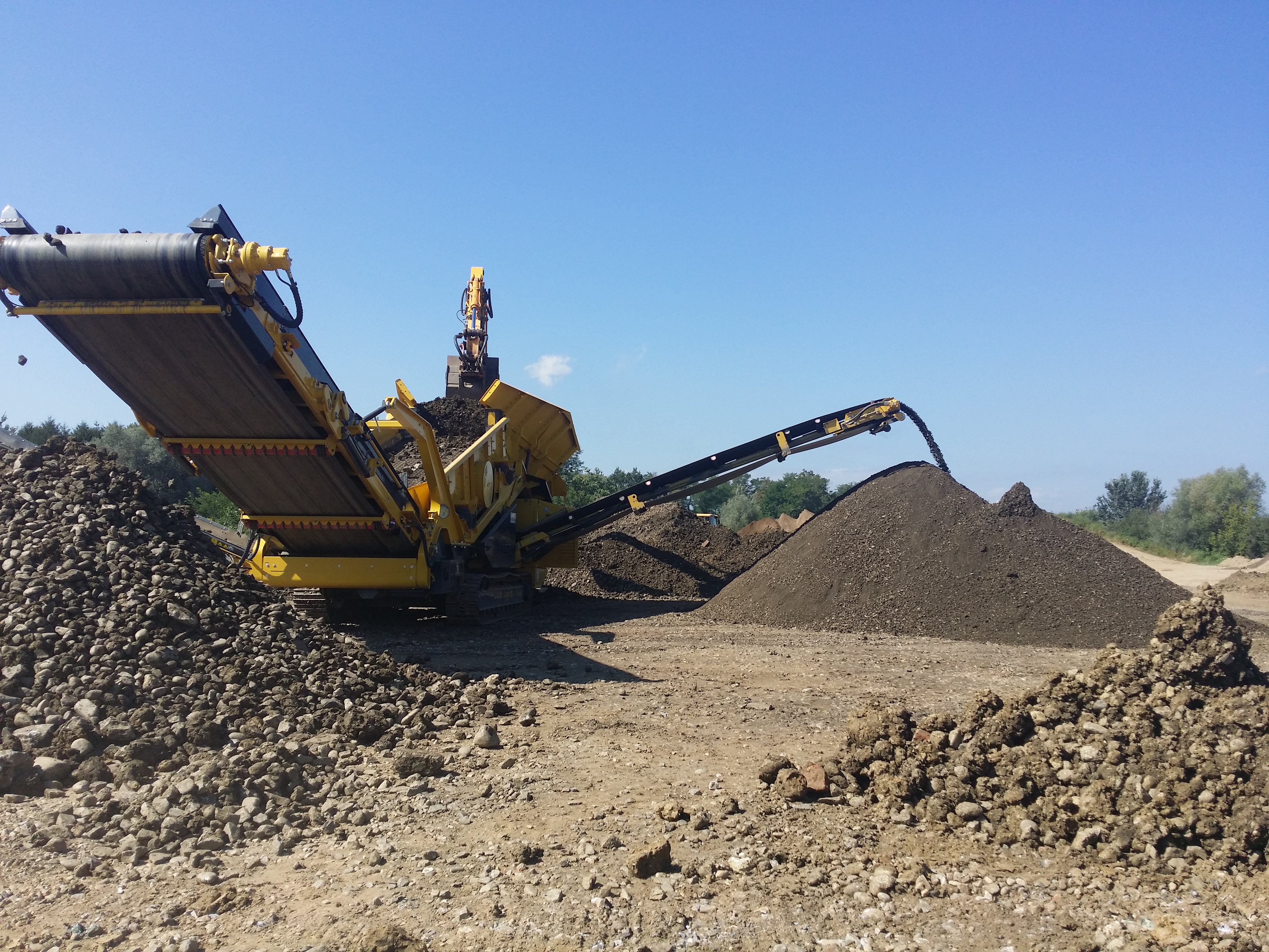 Sortieranlage für Bodenaushubmaterial des Recycling Center Retznei